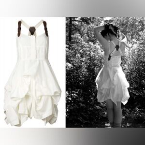 Rare All Saints Spitafields Nightingale White Parachute Mini Dress